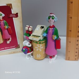 2004 Hallmark Holiday Maxine Ornament with Pink and Green Accents